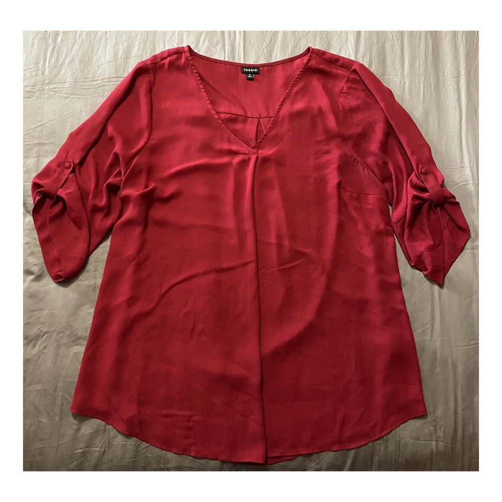 Burgundy Blouse